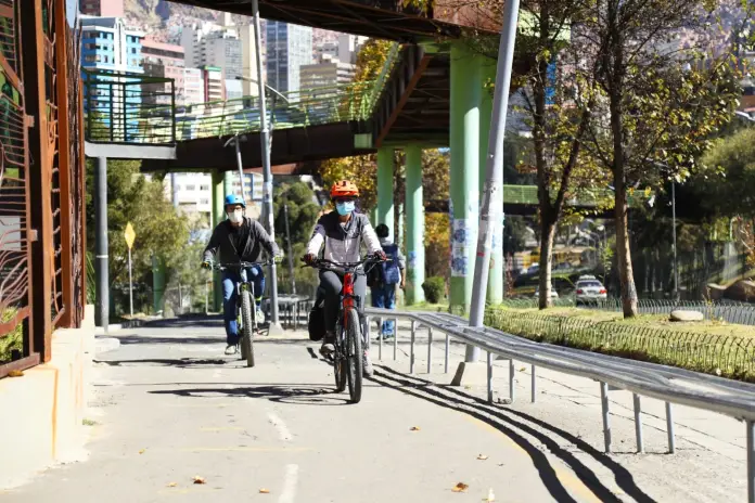 Ruta ciclística desde San Miguel hasta Achumani