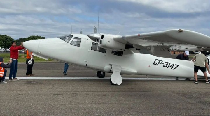 Avión aterriza de emergencia en El Trompillo